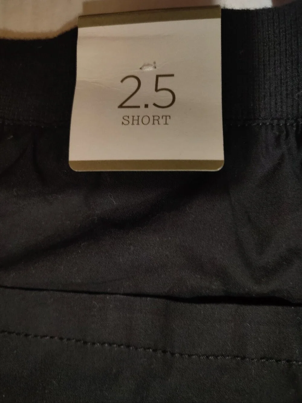 Chico's Tag Bermuda Shorts, Women Cotton Zipper, Black, Stretchy, 2.5 Chicos/14